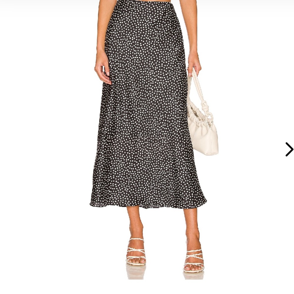 Lovers + Friends Madame Midi Skirts / Gray A-Line Midi Skirt
